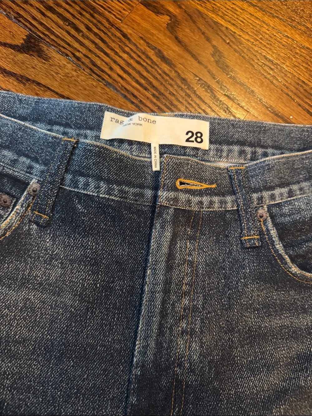 rag & bone Women’s Dark Blue Denim Jeans